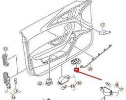 VAG AUDI A6 C7 Dešiniųjų durų apdailos skydelio apšvietimo lempa 4G0947355C NAUJAS GENUINALUS