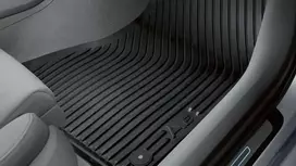 VAG Audi A6 4G C7 Guminių grindų kilimėlių komplektas priekyje juodas 4G1061501041 Originali
