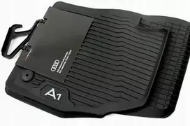 VAG AUDI A1 SINCE 2019 Priekiniai guminiai grindų kilimėliai RHD 82C061501041 Originalūs