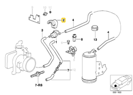 Bmw E30 E36 E34 Degalų Bakų Ventiliacijos Šlaunelio Skirtas Originalus 13901717292