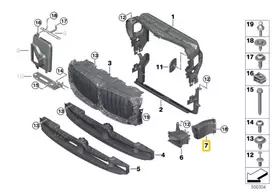 BMW X5 G05 X6 G06 Dešinės Pusės Rato Angos Oro Stabdžių Vamzdis Originalus 51747421700