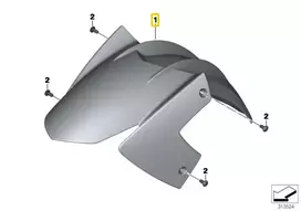 BMW Priekinis Ratai Danga K71 F800S F800ST F800GT 2004-2019 Originalus 46617693324