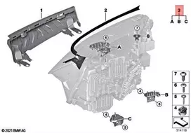 BMW I20 Ix Xdrive40 Xdrive50 Kairio Žibintų Remonto Rinkinys Originalus 63215A220B5