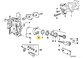 Bmw Durų Slenkstinės Klemas Originalus 51211838035