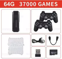 X2 Plus 4K Game Stick HD vaizdo žaidimų konsolė 128G Integruota 41000 3D Games 40+ simuliatoriai, skirti N64/PSP su belaidžiu valdikliu