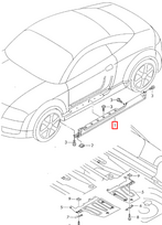 Vag Audi Tt Tts 1999 2006 Išorinis Šoninis Skirtas Kairysis Originalus 8N0853563A