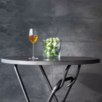 Patio Atlenkiamas stalas „Dine & Relax“, 85 cm, „pizarra“ / antracito spalvos, TERASA