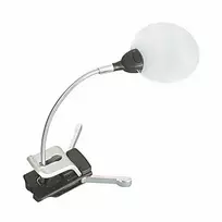 Dviejų lęšių pastatomas padidinimo stiklas su LED lempa 2,5x, 5x