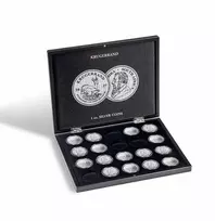 Dėžutė Pietų Afrikos 1 oz Krugerrand sidabrinėms monetoms