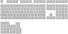 Klaviatūra Royal Kludge Pudding PBT Keycaps - (129 vnt., Pilkas, PBT, ISO, ANSI, UK išdėstymas)
