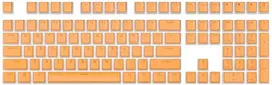 Klaviatūra Royal Kludge Pudding PBT Keycaps - (104 vnt., Oranžinis, PBT, ANSI, UK išdėstymas)