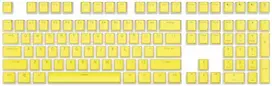 Klaviatūra Royal Kludge Pudding PBT Keycaps - (104 vnt., Geltona, PBT, ANSI, UK išdėstymas)