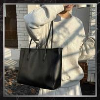 Moteriška odinė rankinė BAD&BAGS, juoda