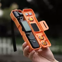 SunnyLife Dėklas Futeralis Apvalkalas Lagaminas Dėklas skirtas DJI Osmo Pocket 3 + Aksesuarai / Op3-k981-c / Oranžinė