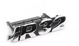 VAG VW Golf MK4 MK5 priekinės grotelės Chrome Juodas R32 emblema su ženkliuku originali 1J6853679DPWV