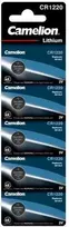 Baterija - Camelion CR1220 3V Ličio Monetos Elementas 12mm x 12mm 5vnt