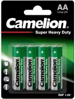 Baterija - Camelion AA Super Heavy Duty Cinko-Anglies 1.5V 4 Pakas