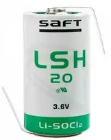 Baterija - Saft LSH20 ER-D 3.6V 13000mAh Ličio su U-terminiais