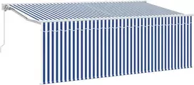 Ištraukiama markizė Mėlyna ir balta 400 x 200 cm