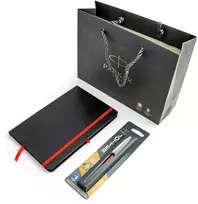 Tušinukas Parker Jotter Kensington Raudona su A5 užrašų knygele ir dovanų maišeliu