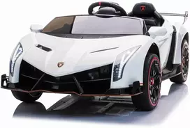 Toycars Vaikų mašinėlė, Lamborghini Veneno, 135x72x35 cm, Balta