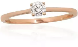 Auksinis žiedas - 18.5 - 1.33 g. - Briliantai (0,235Ct)