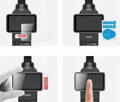 K&F rinkinys 6x ekrano apsauga 9H stiklas + objektyvas skirtas DJI Osmo Pocket 3 / K&F Concept / Sku.2231