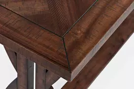 Konsolinis stalas, Avola, 103x43 cm, Tamsiai rudas