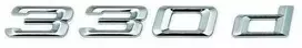 AUTENTIŠKAS OEM BMW E90 Bagažinės Dangčio Chromuotas 330d Emblema Ženklas Logotipas 51147157559