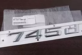 Naujas originalus BMW 7 serijos E65 745D bagažinės ženklelis emblema logotipas 7148197 OEM