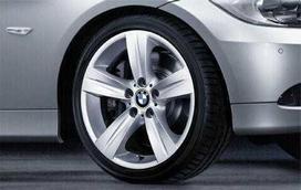 1x BMW Originalus Lydinio Ratas 18\" Žvaigždės Spindulio 189 Priekinis Ratlankis E90/91/92/93 36116768858