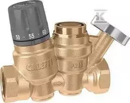 Caleffi 1/2" karšto vandens cirkuliacijos termostatas su termostatu