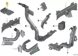 Originalus BMW Plug-In kabelio jungties laikiklio laidų komplektas 61139252800