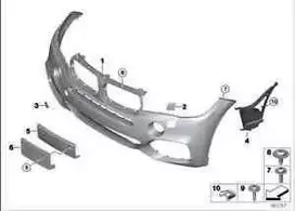 Originalus BMW X5 F15 dangtelio purkštukas paruoštas O/S 51118059938