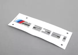 BMW ORIGINALUS F23 2 SERIJOS M235i CHROMO BAGAŽO ŽENKLAS EMBLEMA M SPORT 8055967