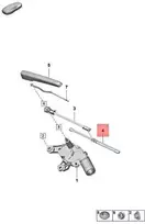 Originalus PORSCHE Taycan Y1A Galinis valytuvo peilis 9J0955427