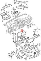 VAG NAUJAS VW TOURAN 5T1 VENT SATIN Juodas/Baltas 5TB819110ICX ORIGINALUS