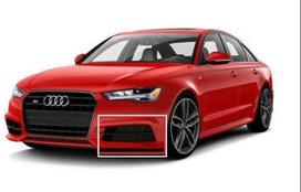 VAG Audi A6 C7 Priekinis Kairysis Oro Gidas Grotelės 4G0807647D9B9 NAUJAS ORIGINALUS