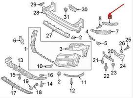 VAG Originalus galinis dangtelis kairėje AUDI Q7 4M0807749B