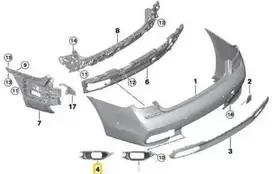 Naujas originalus BMW 7 serijos G11 G12 priekinis bamperio dangtis kairėje 8061185 OEM