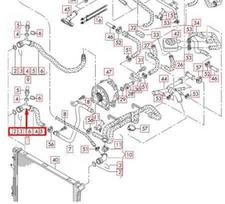 VAG Audi Q7 4L Variklio Aušinimo Radiatoriaus Apatinis Vamzdžio Žarna 7L0122051D NAUJA ORIGINALI