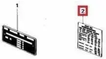 BMW M1 E26 Įsibėgėjimo Instrukcija Emblema Ženklelis Logotipas Lipdukas ORIGINALUS 51142161192