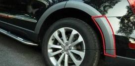 VAG Naujas OEM AUDI Q5 09-16 Galinis buferis pilkas apdailos elementas kairiajame ratų arkos 8R0853827A1QP