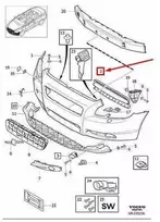 VOLVO C70 MK2 Priekinis Bamperis Apatinė Grotelė 8620357 NAUJA ORIGINALI