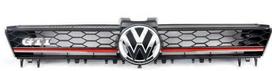 VAG NAUJAS ORIGINALUS VW GOLF GTI MK7 2013-2016 PRIEKINIS VIRŠUTINIS CENTRINIS GROTELĖS Juodas 5G0853651AJ