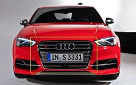 VAG Naujas originalus AUDI A3/S3 (2013-2017) priekinis bamperio radiatoriaus groteles 8V3853651B1RR OEM