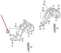 VAG OEM AUDI A3 8V PRIEKINIŲ DEŠINIŲ RATŲ KORPUSO APDAILA 8V0821172J ORIGINALI