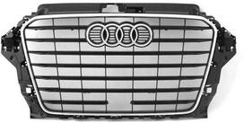 VAG Naujas originalus AUDI A3 S3 priekinis S-Line buferis centrinis radiatoriaus groteles 8V5853651CT94