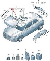 VAG AUDI A3 SPORTBACK 8V PRIEKINIS VIRŠUTINIS LANGO APDAILA 8V3853306 NAUJAS ORIGINALUS