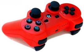 Žaidimų pultelis Žaidimų pultelis Games World PS3 Doubleshock 3 bevielis žaidimų pultelis / valdiklis, raudonas, skirtas PS3